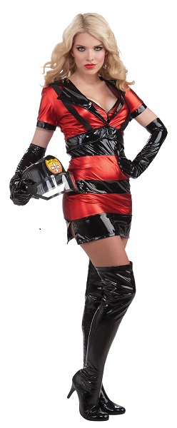 Bombeira Cir� Vermelho Preto